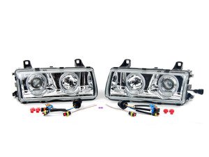 ES#514320 - 1al008875-801 - Celis Chrome Projector Headlights - (NO LONGER AVAILABLE) - European glass housings with angel eyes featuring Celis lighting technology - Hella - 