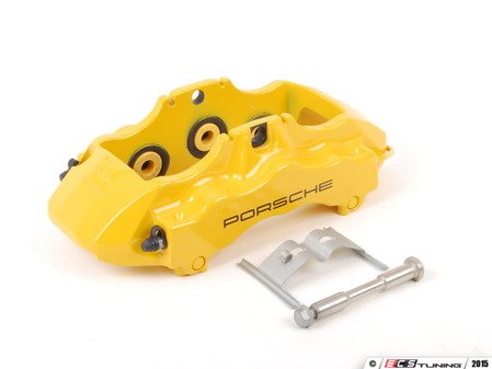 ES#1499336 - 99735143192 - Front Brake Caliper - Yellow - Left side fitment - Genuine Porsche - Porsche