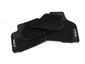 ES#319114 - 1K1061552HA041 - Monster Floor Mat Set - Golf - (NO LONGER AVAILABLE) - The best floor mats available to protect your VW Golf interior, features golf logo - Genuine Volkswagen Audi - Volkswagen