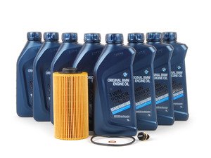 ES#259258 - M62OCI - Genuine BMW Oil Change Kit / Inspection I - The perfect service kit for your BMW - upgraded to include an ECS magnetic oil drain plug - Assembled By ECS - BMW