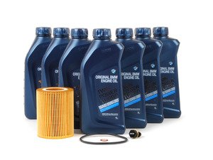 ES#263047 - M50OCI - Genuine BMW Oil Change Kit / Inspection I - Upgraded to included a ECS magnetic drain plug - featuring a Hengst oil filter - Assembled By ECS - BMW