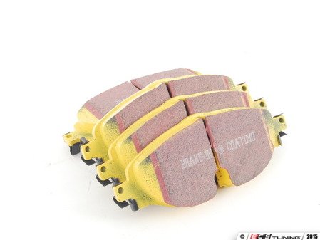 ES#2816770 - DP42150R - Front YellowStuff Performance Brake Pad Set (312mm/288mm) - EBC's premium sport street pad that offers high friction levels and heat fade resistance - EBC - Audi Volkswagen