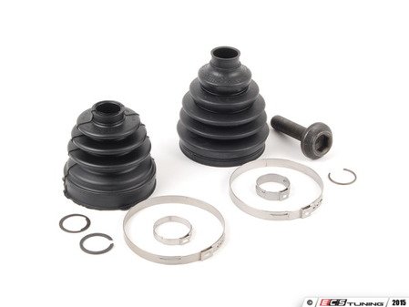 ES#2765950 - 8E0849203KT - Front CV Joint Refresh Kit - Priced Each - Includes both inner & outer boots with hardware - Services one axle - Genuine Volkswagen Audi - Audi