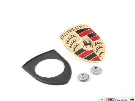 ES#2561707 - 99655921101KT - Full Color Hood Crest Kit - Complete installation kit with early-style crest - Assembled By ECS - Porsche