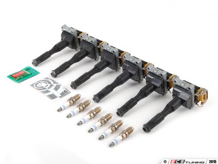 ES#2695846 - 12137599218KT1 - Ignition Service Kit - Restore your ignition system German-made Bremi ignition coils with Bosch spark plugs - Assembled By ECS - BMW
