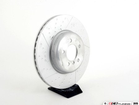 ES#2568619 - 34106797603 - Brake Disc - Vented and Dimpled (370 X 30 mm) - Genuine BMW M Performance - BMW