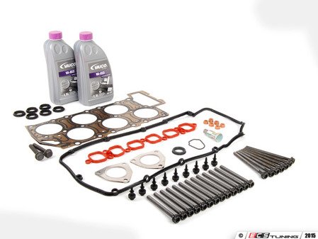 ES#2807069 - 022103351DKT1 - Cylinder Head Gasket Service Kit - Includes head gasket and all of the gaskets and hardware removed during replacement - Assembled By ECS - Volkswagen