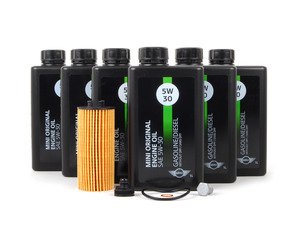 ES#2804733 - 11428570590KT6 - MINI Oil Service Kit Gen 3 2.0L 5w-30 - Priced As Kit - All in one service for your MINI : with Pan Drain Plug - Genuine MINI - MINI