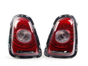 ES#2808327 - 8821908PXAQVC - Led Tail light - Set   - Clear Red led taillight pair with clear turn signal - Depo - MINI
