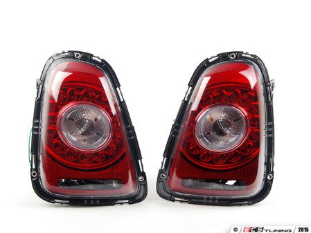 ES#2808327 - 8821908PXAQVC - Led Tail light - Set   - Clear Red led taillight pair with clear turn signal - Depo - MINI