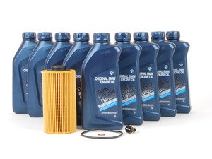 ES#253079 - M62OCI - Genuine BMW Inspection I / Oil Change Kit - With ECS Magnetic Drain Plug - The perfect service kit for your BMW - Assembled By ECS - BMW