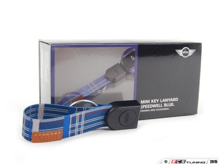 ES#2728996 - 82292353331 - Key Chain Lanyard - Speedwell Blue - (NO LONGER AVAILABLE) - Rubberized lanyard for your MINI key fob - Genuine MINI - 
