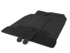 ES#125165 - 51479126109 - MINI Sidewalk Floor Mats Full Set Black / Brown Stitched - Priced Each Set - Upgrade you stock floor mats to the MINI sidewalk velour - Genuine MINI - MINI