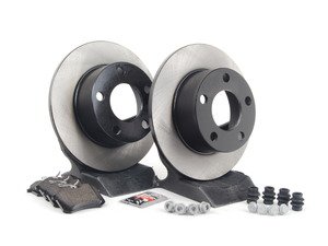 ES#1899339 - 8e0698017 - Rear Brake Service Kit - Includes Zimmerman rotors and ECS DD23 ceramic pads. - Assembled By ECS - Volkswagen