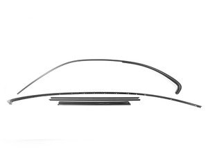 ES#2763004 - 51717003935kt - E46 Coupe Matte Shadow Line Trim Kit - Includes all new trim pieces to add matte shadow line trim to you vehicle - Genuine BMW - BMW