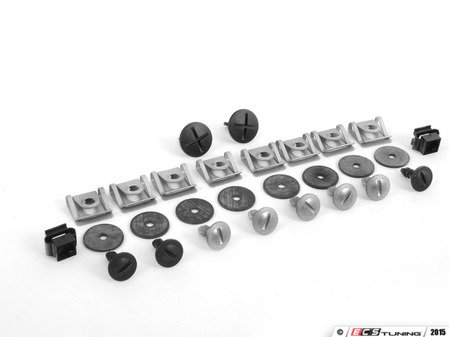 ES#2587686 - 8D0805121KT -  Front Belly Pan Installation Hardware Kit - Includes required hardware to secure the front belly pan - Assembled By ECS - Audi