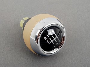 ES#46497 - 25110420091 - Manual Transmission Shift Knob - Tuscan Beige - (NO LONGER AVAILABLE) - Add color to your shift knob - Genuine MINI - 