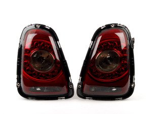 ES#2808328 - 8821908PXAQVS - Led Tail Light - Set - (NO LONGER AVAILABLE) - Smoked Red led taillight pair with clear turn signal - Depo - 