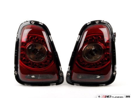 ES#2808328 - 8821908PXAQVS - Led Tail Light - Set - (NO LONGER AVAILABLE) - Smoked Red led taillight pair with clear turn signal - Depo - 