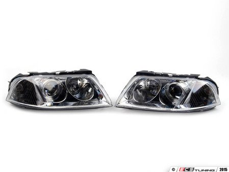 ES#2806916 - HD-JH-VWPAT01-C - OE Style Headlight Set - Chrome - Improve lighting quality & performance of your B5.5 Passat with European headlight housings - Spyder - Volkswagen