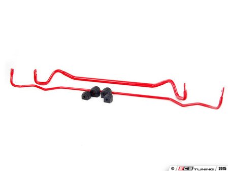 ES#2828690 - 007278ecsKT1 -  ECS Tuning Front & Rear Sway Bar Kit - 28mm Front, 15mm Rear - Eliminate excessive body roll, improve handling, and gain a more engaging driving experience. Includes matched front (28mm) and rear (15mm) sway bars with polyurethane bushings. - ECS - BMW