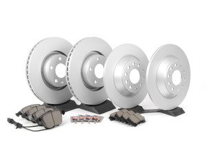 ES#2765918 - 4F0615301EKT9 - Front & Rear Economy Brake Service Kit - (NO LONGER AVAILABLE) - Featuring OP Parts rotors and Meyle pads - Assembled By ECS - 