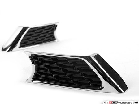 ES#77040 - 51130414458 - JCW Grille Side Scuttle Set - Priced As Set    - (NO LONGER AVAILABLE) - Get the JCW sport look for your side scuttles - Genuine MINI - 