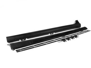 ES#7675 - 1K4898000 - OEM GTI Side Skirt Set - 4 Door - (NO LONGER AVAILABLE) - Satin black skirts off the GTI - Genuine Volkswagen Audi - 