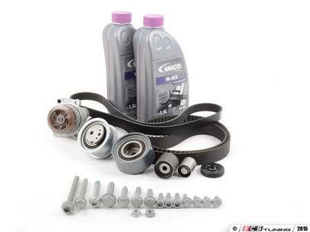 ES#2807036 - 03L198001UKT - Timing Belt Kit - Ultimate Plus - The Ultimate timing belt kit just got better, same good parts with added coolant - Assembled By ECS - Volkswagen