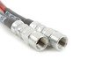 ES#2748076 - D2A8SSBLKKT1 - Front & Rear Exact-Fit Stainless Steel Brake Lines - Kit - Complete set of DOT-compliant lines for an improved pedal feel - ECS - Audi
