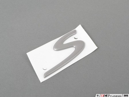 ES#1470903 - 986559243009A4 - "S" Logo - Titanium Metallic  - The "S" logo located rear deck lid - Genuine Porsche - Porsche
