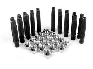 ES#2842199 - PRF82CH5KT2 - Wheel Stud Conversion Kit - Full Set - Make wheel changes faster and easier, enough to convert both axles - ECS - BMW