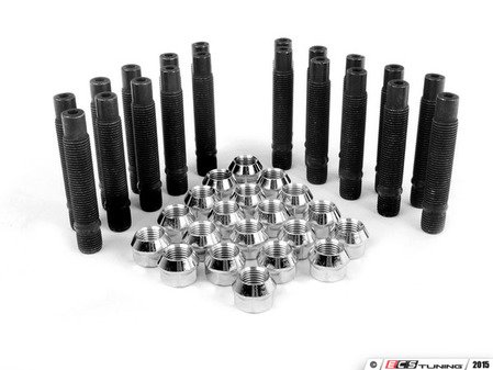 ES#2842199 - PRF82CH5KT2 - Wheel Stud Conversion Kit - Full Set - Make wheel changes faster and easier, enough to convert both axles - ECS - BMW