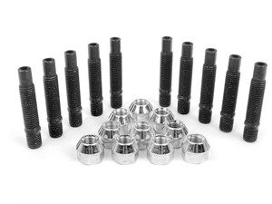 ES#2842173 - PRF75CH5KT3 - Wheel Stud Conversion Kit - Half Set - Make wheel changes faster and easier, enough to convert one axle - ECS - BMW