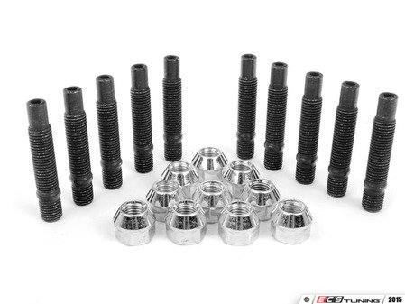 ES#2842173 - PRF75CH5KT3 - Wheel Stud Conversion Kit - Half Set - Make wheel changes faster and easier, enough to convert one axle - ECS - BMW