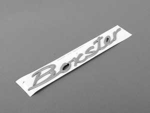 ES#1470901 - 986559237019A4 - "Boxster" Logo - Titanium Metallic  - Boxster emblem - Genuine Porsche - Porsche
