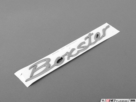ES#1470901 - 986559237019A4 - "Boxster" Logo - Titanium Metallic  - Boxster emblem - Genuine Porsche - Porsche