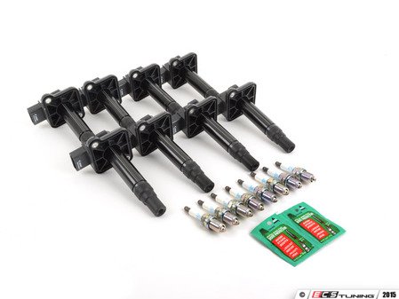 ES#2739075 - 06B905115EKT4 - Ignition Service Kit - Includes eight Vemo coil packs and NGK spark plugs - Assembled By ECS - Audi