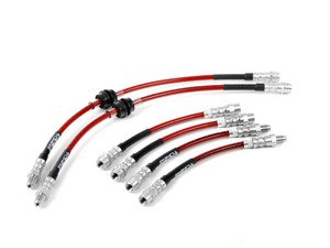 ES#257774 - E3634-1 - Exact-Fit Stainless Steel Brake Lines - Complete Kit - DOT-compliant kit to improve pedal feel in your vehicle. - ECS - BMW