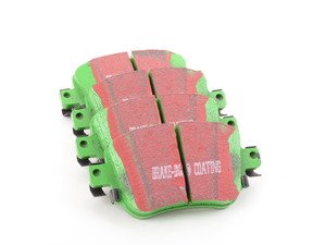 ES#2816772 - DP22201 -  Rear GreenStuff Performance Brake Pad Set (272mm) - Designed as a mildly upgraded pad, great for an afternoon of sporty driving. - EBC - Audi Volkswagen
