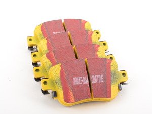 ES#2816774 - DP42201R -  Rear YellowStuff Performance Brake Pad Set (272mm) - EBC's premium sport street pad that offers high friction levels and heat fade resistance - EBC - Audi Volkswagen