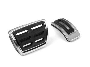 ES#2792888 - 3591GKSL13704 - Stainless Pedal Set - Automatic Transmission - 2 piece brushed pedal set includes throttle and brake pedals - Bremmen Parts - Audi Volkswagen