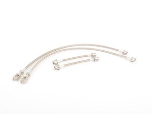 ES#2826811 - 106112104K - Stainless Steel Braided Brake Line Hoses - Front & Mid Kit - Teflon braided stainless brake line hoses for quicker brake response! - Autotech - Volkswagen