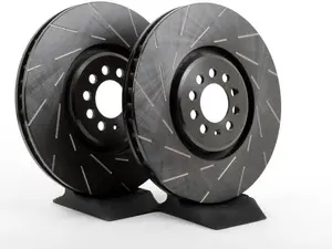 Front Slotted Brake Rotors - Pair (334x32)