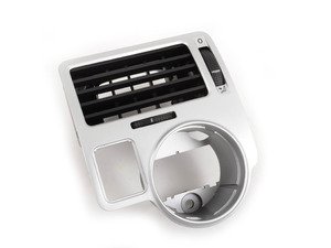 ES#257281 - 1J1819703KXST - Driver's Air Vent - Atlas Grey - Surrounds the headlight switch and dimmer controls - Genuine Volkswagen Audi - Volkswagen