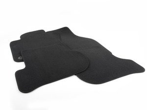 ES#1076476 - 1K1863011REUN - Carpeted Floor Mat Set - Anthracite - Keep your interior showroom fresh with a new set of four black floor mats - Genuine Volkswagen Audi - Volkswagen