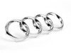 ES#451517 - 8K0853605 - Audi Rings Badge - Chrome - (NO LONGER AVAILABLE) - Located on the radiator grille - Genuine Volkswagen Audi - Audi