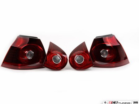 ES#248713 - 1k0052200n -  US Spec Tinted Tail Light Set - (NO LONGER AVAILABLE) - Plug-in-play stylish tail lights for your MK5 - Genuine Volkswagen Audi - 