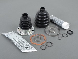 ES#2592836 - 1K0498201KT1 - Rear inner and outer CV boot Refresh Kit - Priced Each - Inner & outer boot replacements with hardware for one axle - Genuine Volkswagen Audi - Audi