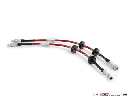 ES#514231 - ECS51028KT - Exact-Fit Stainless Steel Brake Lines - Front - DOT-compliant kit to improve pedal feel in your vehicle. - ECS - BMW